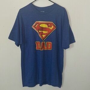 Men Superman Dad T-shirt Size XL